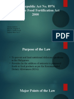 Philippine Food Fortification Act 2000