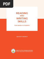 Grade 11 Reading and Writing Skills