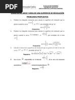 Cálculo II-Longitud y Área de Una Superficie de Revolución-Problemas