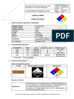 DGE-MSDS-01 Hoja MSDS Óxido de Calcio Ver 00