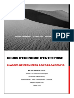 Cours EOE 1ère ACA, CG, ACA, FIG, SES