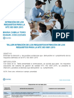 Tarea 1. Intención de Los Requisitos de SGC ISO 9001 2015.