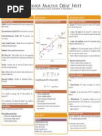 Regression Analysis Sheet