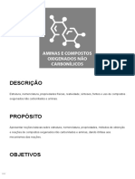 Aminas e Compostos Oxigenados Não Carbonílicos