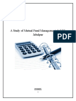 A Study of Mutual Fund Management at LIC, Jabalpur