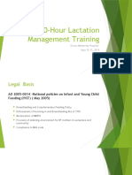 Lactation Management Training Sample