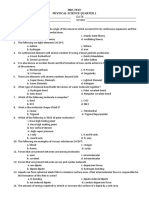 Pretest Physical Science