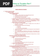 General Principles of Taxation