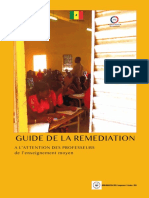 Guide de La Remediation: A L'Attention Des Professeurs de L'enseignement Moyen