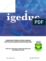 Concurso Público para Cargos Efetivos Na Prefeitura de Ingá (PB)