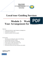 Week 3 - Local Tour Guiding