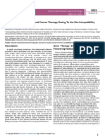 Biomedical Therapeutics and Cancer Therapy Owing To The Biocompatibility