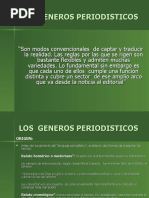 Los Géneros Periodísticos