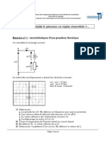 TD 3 Electricité & Puissance en Régime Sinusoïdale Mono