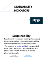 Sustainability Indicator 