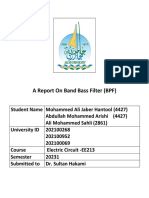 A Report On Band Bass Filter (BPF) 2 - 221104 - 192612