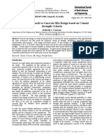 A Realistic Approach To Concrete Mix Design Based On Cement Strength Criteria