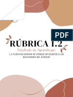 Rúbrica 1.2 - Control de Agenda de Trabajo