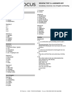 Focus2 2E Review Test 4 Units1 8 Vocabulary Grammar UoE Reading GroupA B ANSWERS