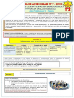 Experiencia de Aprendizaje #7 - DPCC 1º y 2º