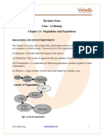 Organism and Population Class 12 Notes Biology Chapter 13 (PDF)