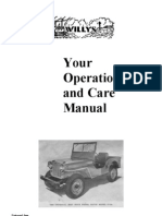 Jeep CJ-2A Willys Operation and Care Manual