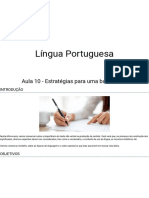 Aula 10 - Estratégias para Uma Boa Escrita