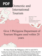 Activity 1 Domestic and International Tourism