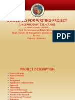 Guidelines For Writing Project