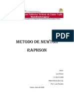 Metodo de Newton Raphson, Matematica para Ingenieria. Luis Rivero