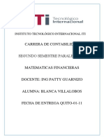 Matemáticas Financieras - Iti