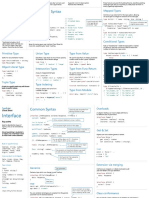 TypeScript Cheat Sheet