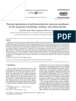 Thermal Optimization of Polybenzimidazole Meniscus Membranes For The Separation of Hydrogen, Methane, and Carbon Dioxide