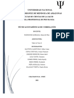 Técnicas Estadísticas de Correlación