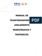 Manual de Transformadores de Aislamiento Monofasicos y Trifasicos