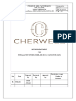 Method Statement For Installation of MDB, SMDB, DB, MCC & Capacitor Bank