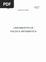 Lineamientos de Política Informática