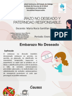 Embarazo No Deseado y Paternidad Responsable