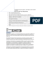 CABLOFIL Standards - Nema - Iec