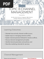 Topic 8 - Channel Management