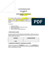 Modelo de Acta de Reformas Estatutarias para Ser Zomac Bic S.A.S.