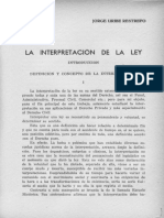 Interpretacion de La Ley