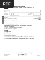 Cambridge International Advanced Subsidiary and Advanced Level