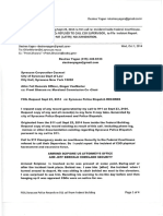 Desiree Yagan's FOIL Statement Re NDNY Armond Scipione, DHS Jeff Berwald Re SEPT 23, 2014 CSO Incident