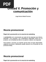 Unidad V. Promoción y Comunicación