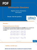 Eliminación Gaussiana