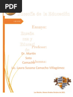 Ensayo Filosofia de La Educacion