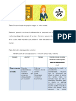 Reconociendo Mis Propios Riesgos en Salud Mental.