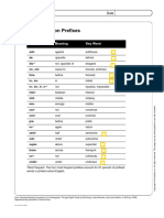 Prefixes Suffixes