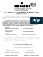 Acta Constitutiva Del Consejo de Admin Is Trac Ion de Tiendita Esscolar